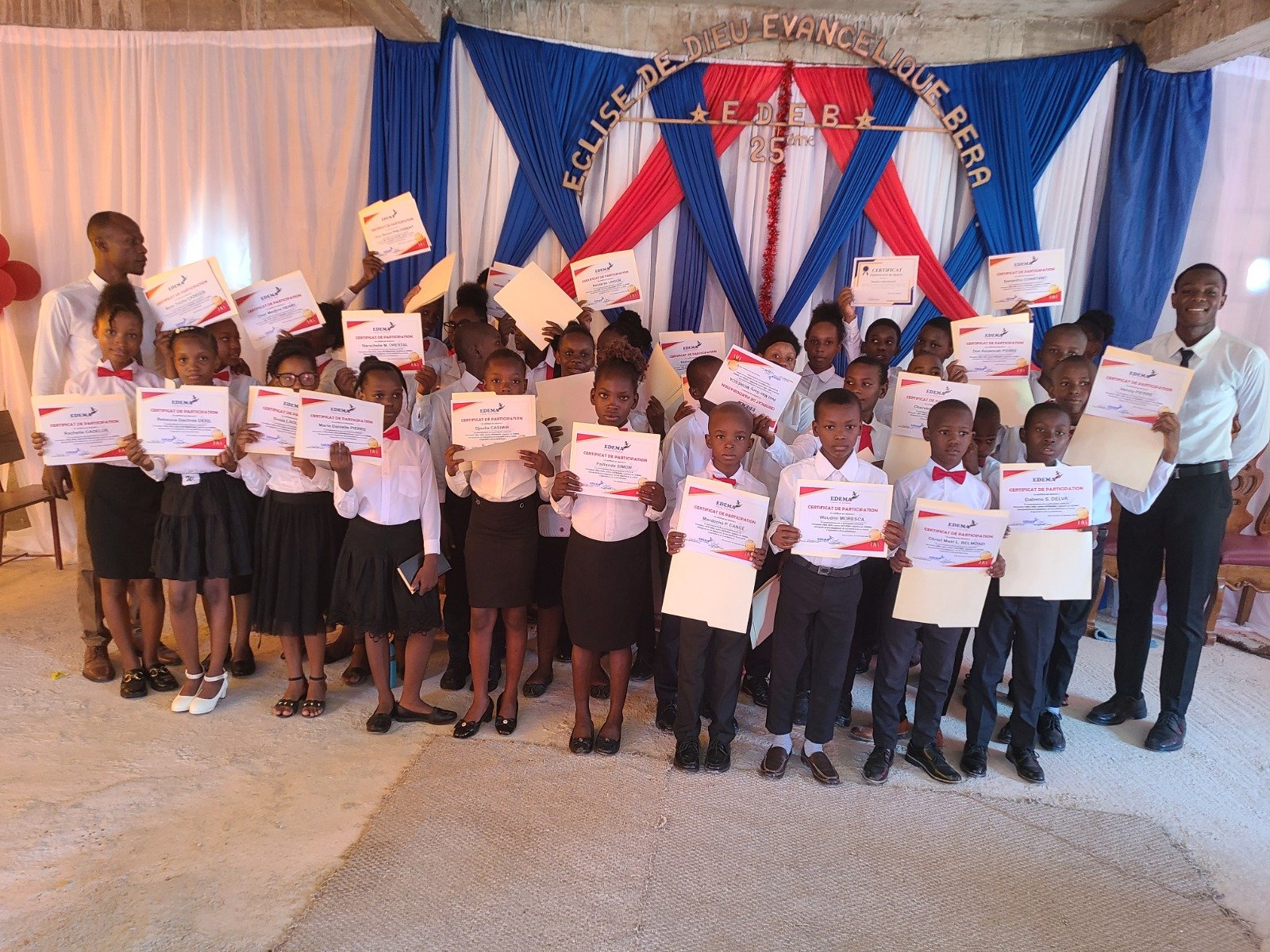 Remise des certificats,formation d'été 2026