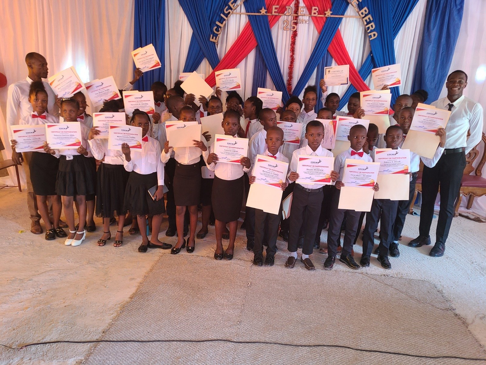 Remise des certificats,formation d'été 2026